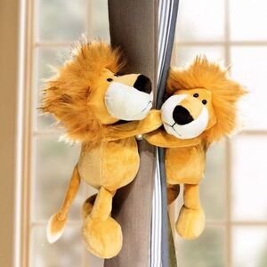 Cciphy 1 Pair of Cartoon Lion Nursery Kids Room Curtain Tiebacks